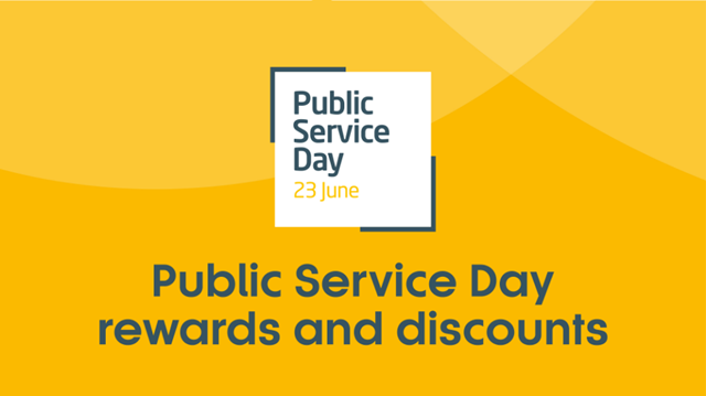 Public service day rewards and discounts